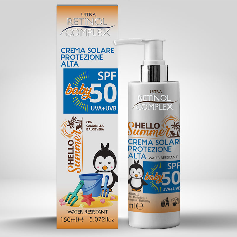 Crema Solare Protezione Alta Baby Spf50 200ml | Retinol Complex